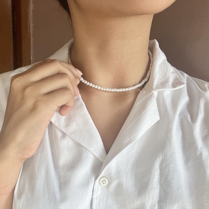 Anne pearl choker / kalung mutiara / pearl necklace