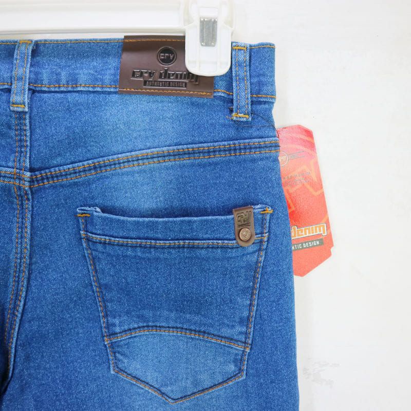 Celana jeans pendek pria CRV