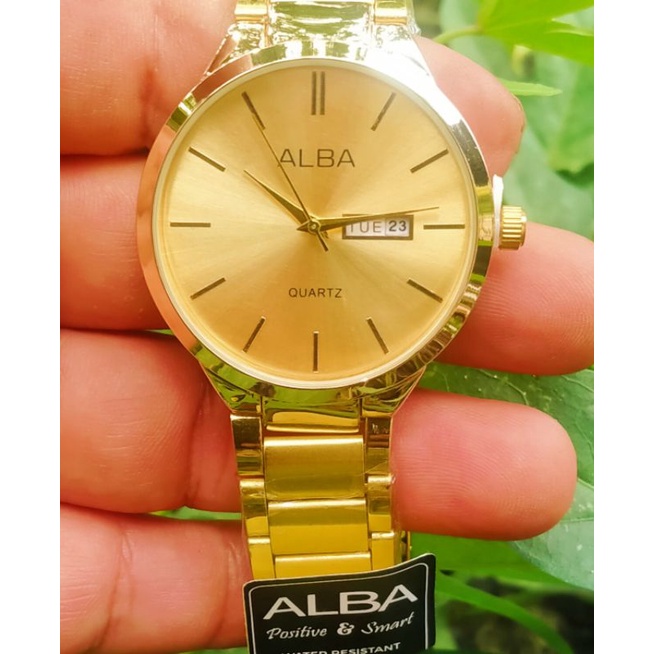 JAM Tangan  Pria ALBA Tahan Air | Jam Tangan cowok keren | Tanggal aktif