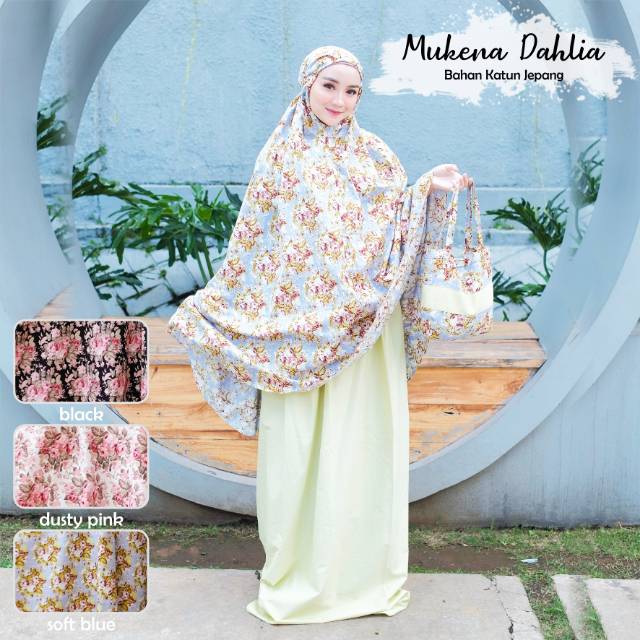 MUKENA DAHLIA - BAHAN KATUN JEPANG