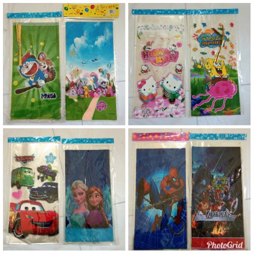 

Plastik tempat souvenir ulang tahun gambar kartun