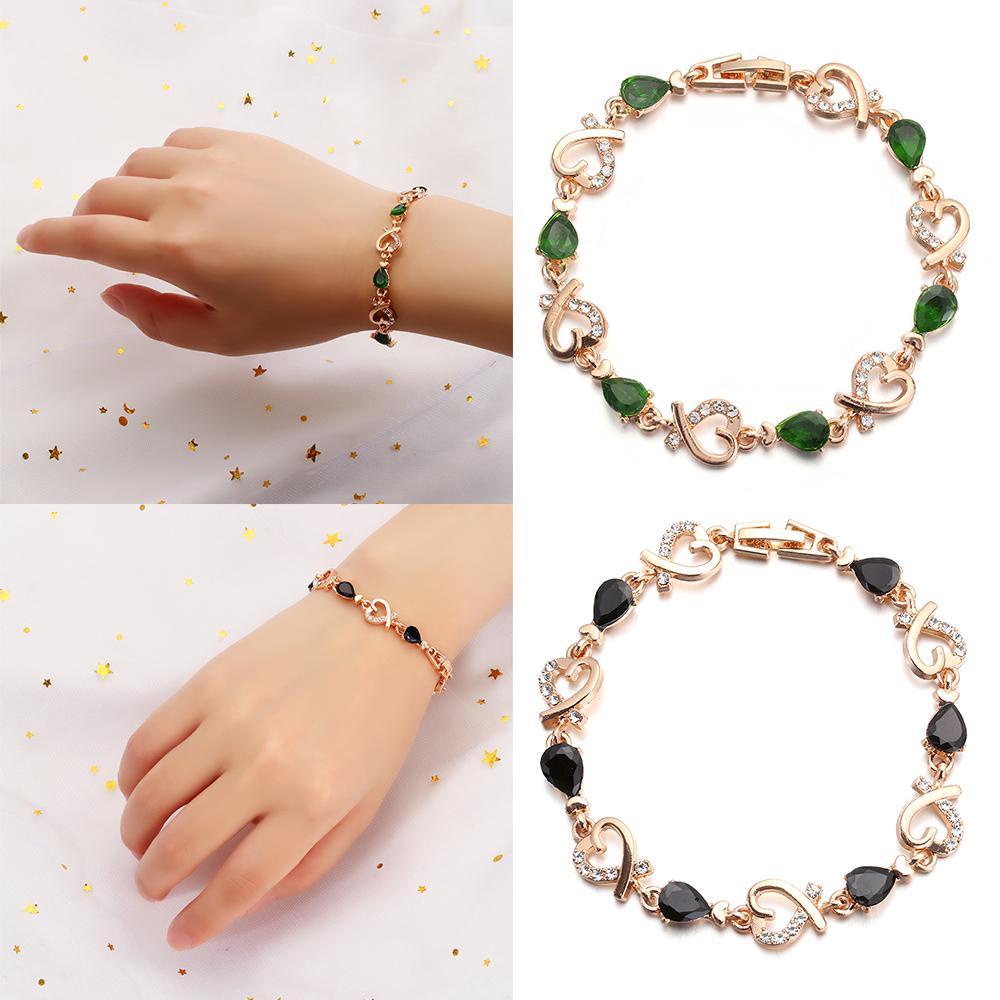 Lily Gelang Fashion Perhiasan Warna-Warni Kristal Austria