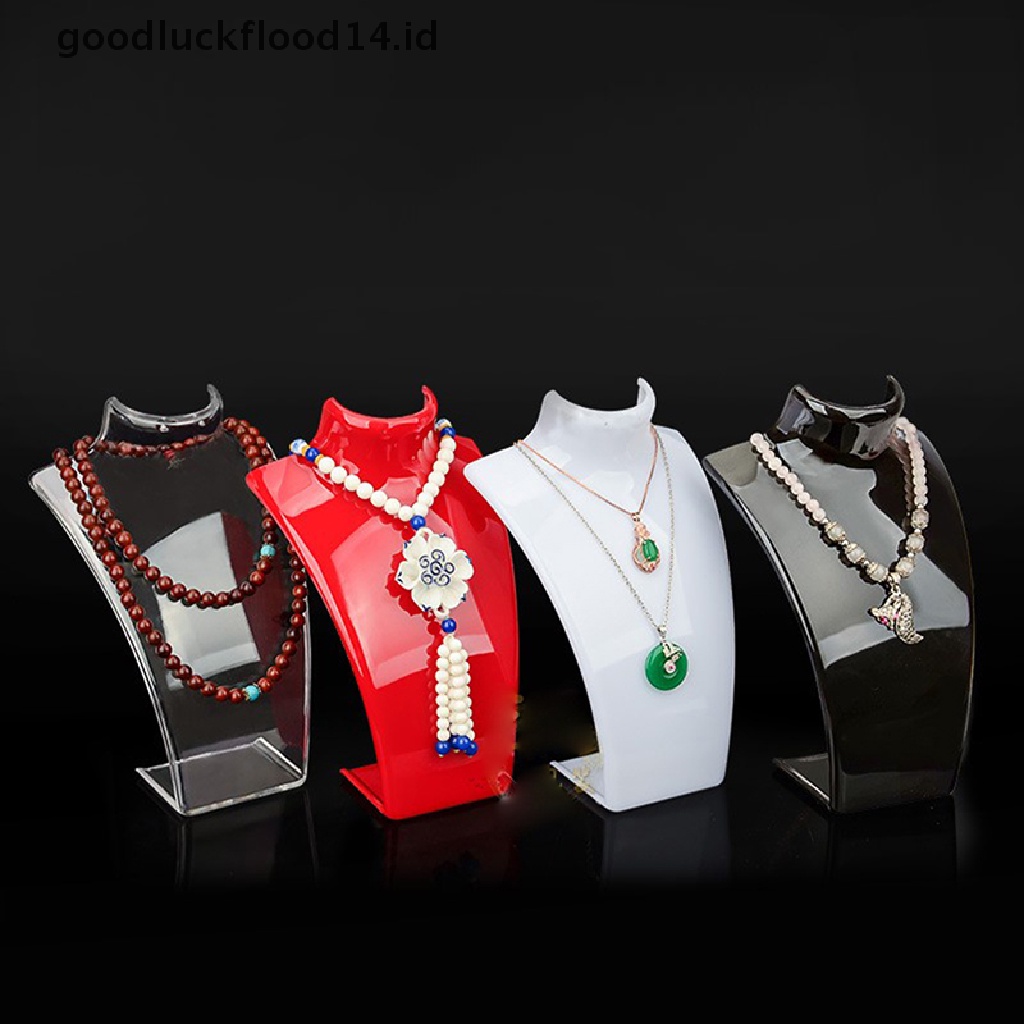 [OOID] 4 Colors Acrylic Mannequin Necklace Jewelry Display Holder Earring Display Shelf ID