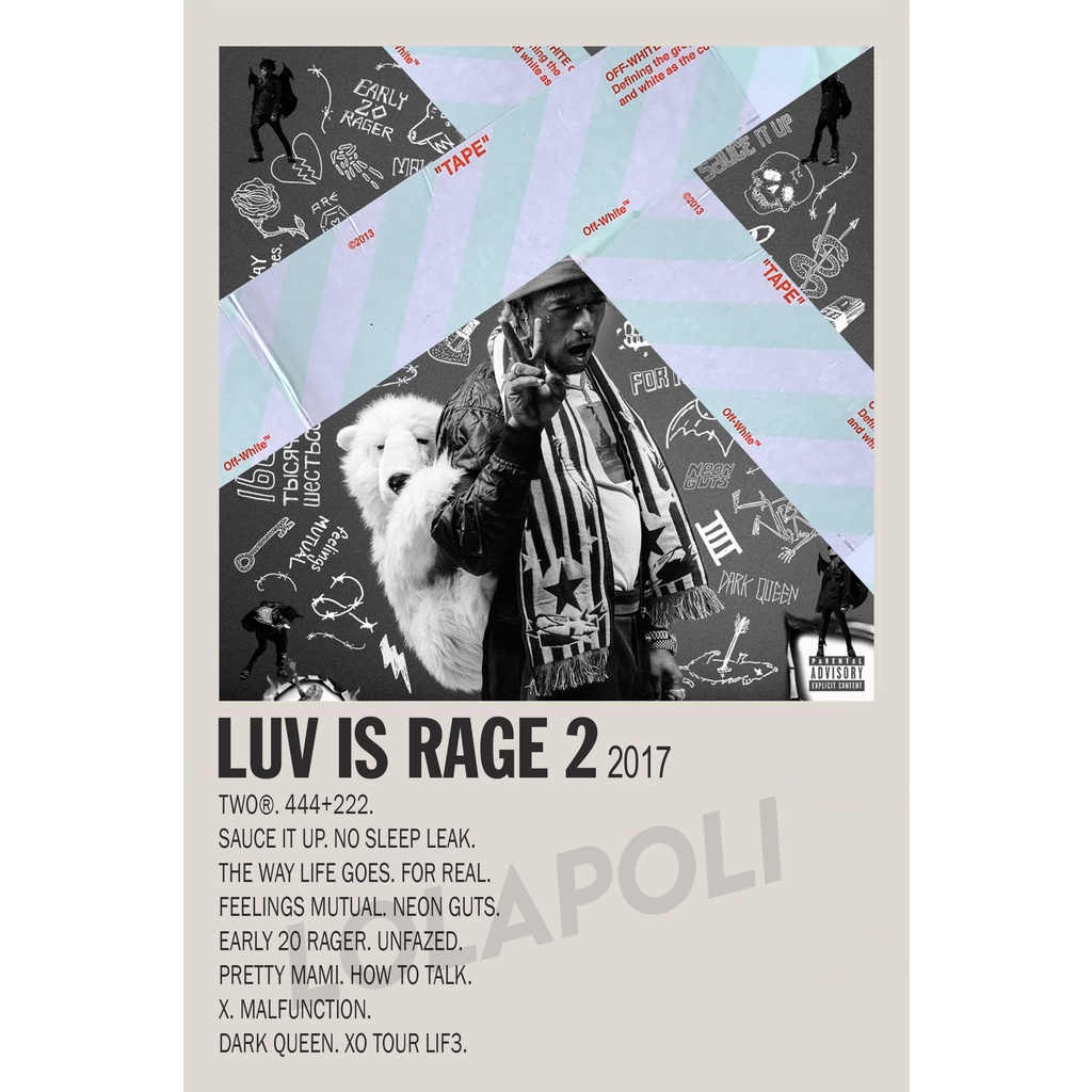 Poster Cover Album Luv Is Rage 2 - Lil Uzi Vert