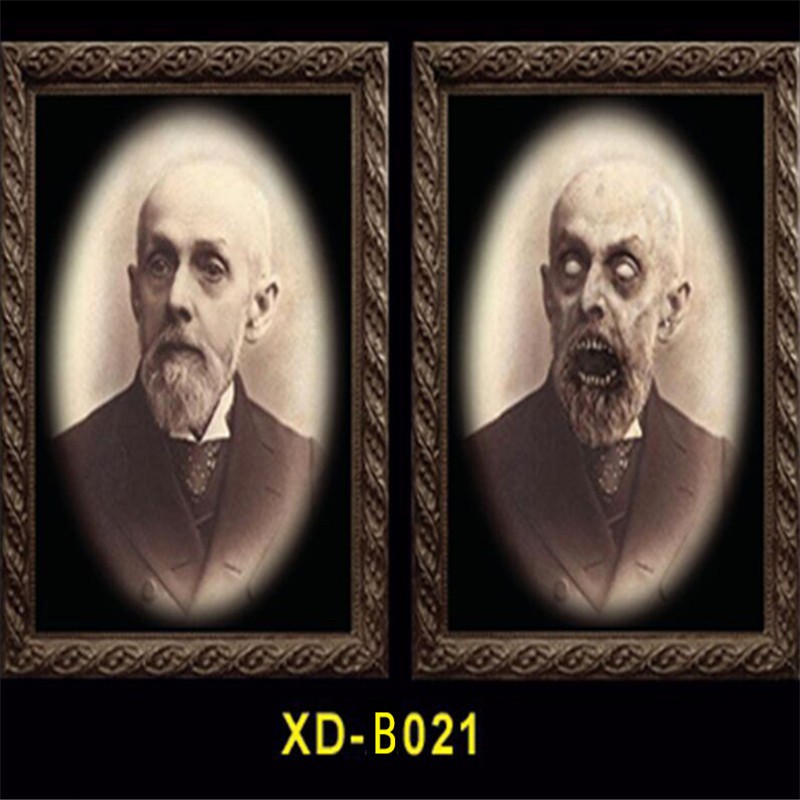HALLOWEEN DEKORASI FOTO HOROR 3D FRAME PHOTO POTRET