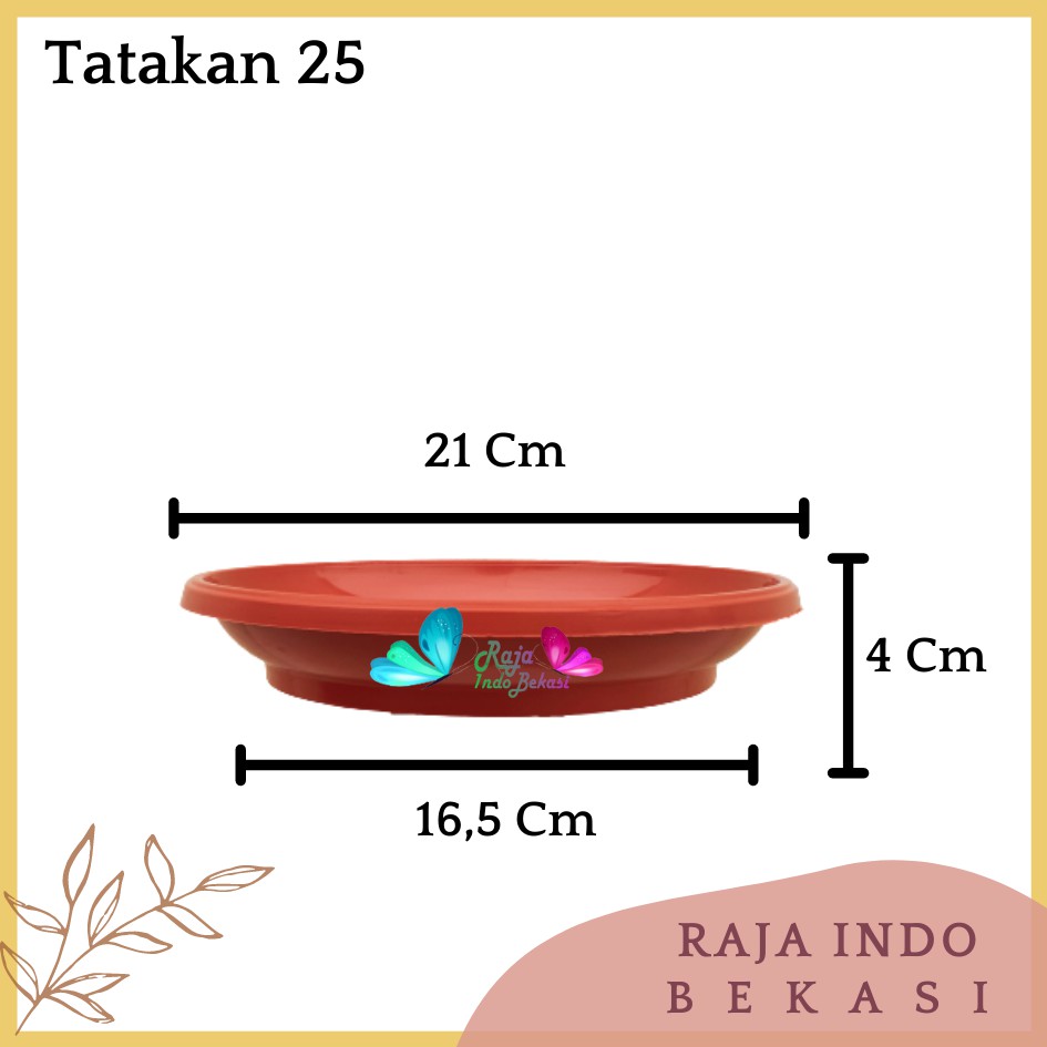 Tatakan Pot 25 Cm Coklat Merah Bata Alas Mawar Gbl Eco Tatakan Pot Tawon 20 21 24 25 27