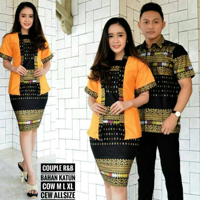 Batik couple rnb span pendek