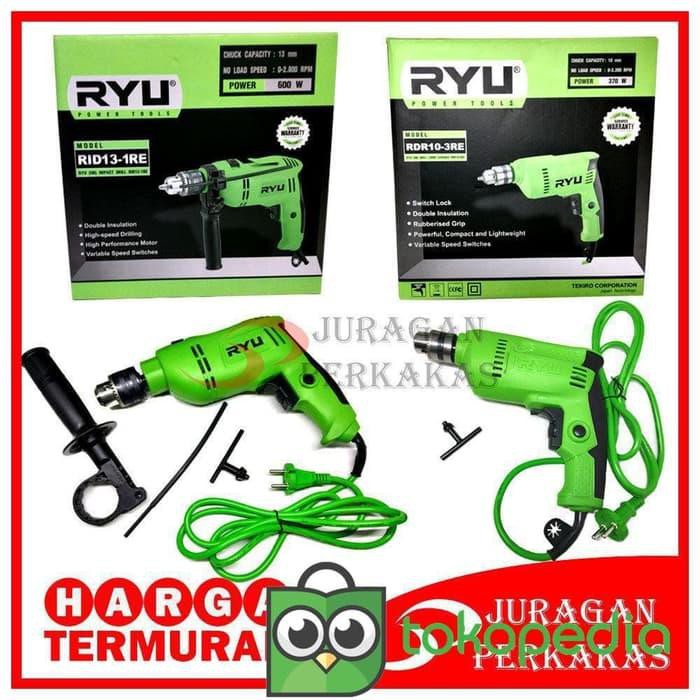 CPT - PAKET 2 SET TEKIRO RYU MESIN BOR LISTRIK 10 MM & RYU BOR BE