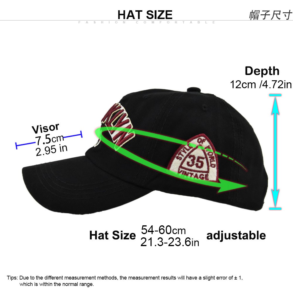 Topi Baseball Motif Bordir Brooklyn 35 &quot;Bahan Katun Untuk Unisex