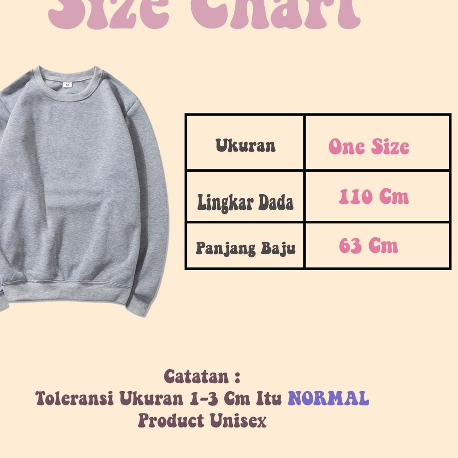 ⚡️MEN SALE⚡️ Sweater Crewneck Oversize Wanita Sweater Oversize Cewek Boho Cloud ?