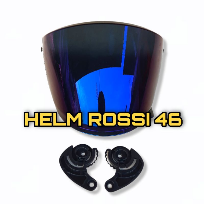 Kaca Visor Venom NHK R6 R 6 FLAT Iridium Silver Blue Gold Chrome Biru Emas Gratis Rachet Sepasang