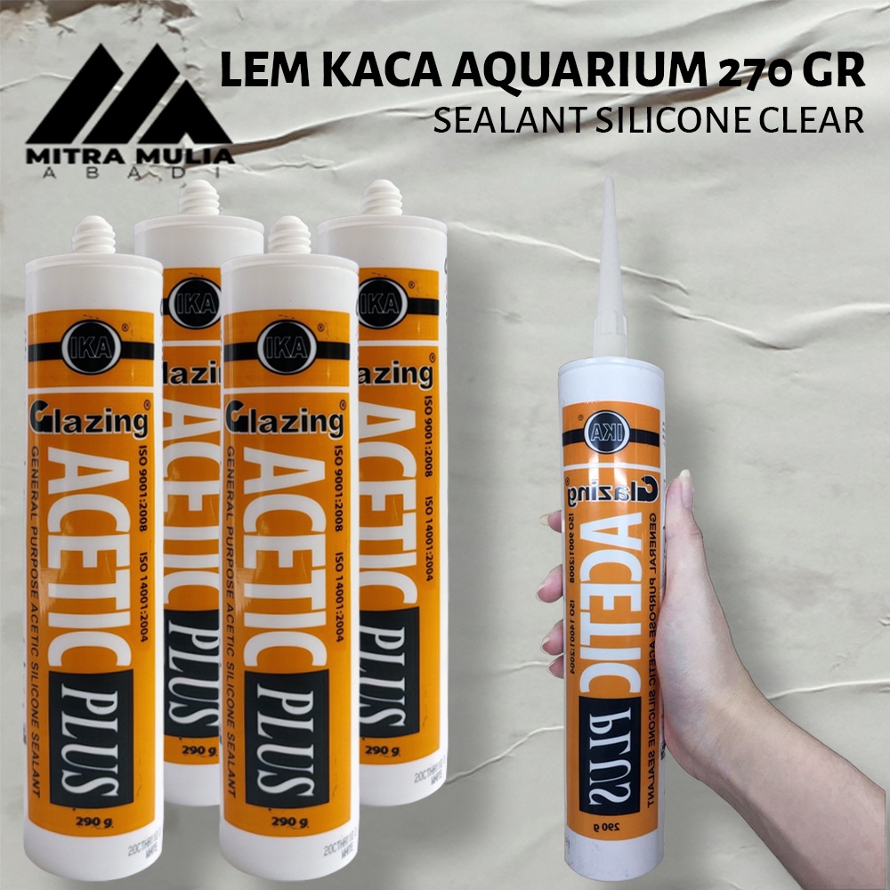 LEM BOTOL KACA LEM KACA AQUARIUM SEALENT HITAM CLEAR PUTIH
