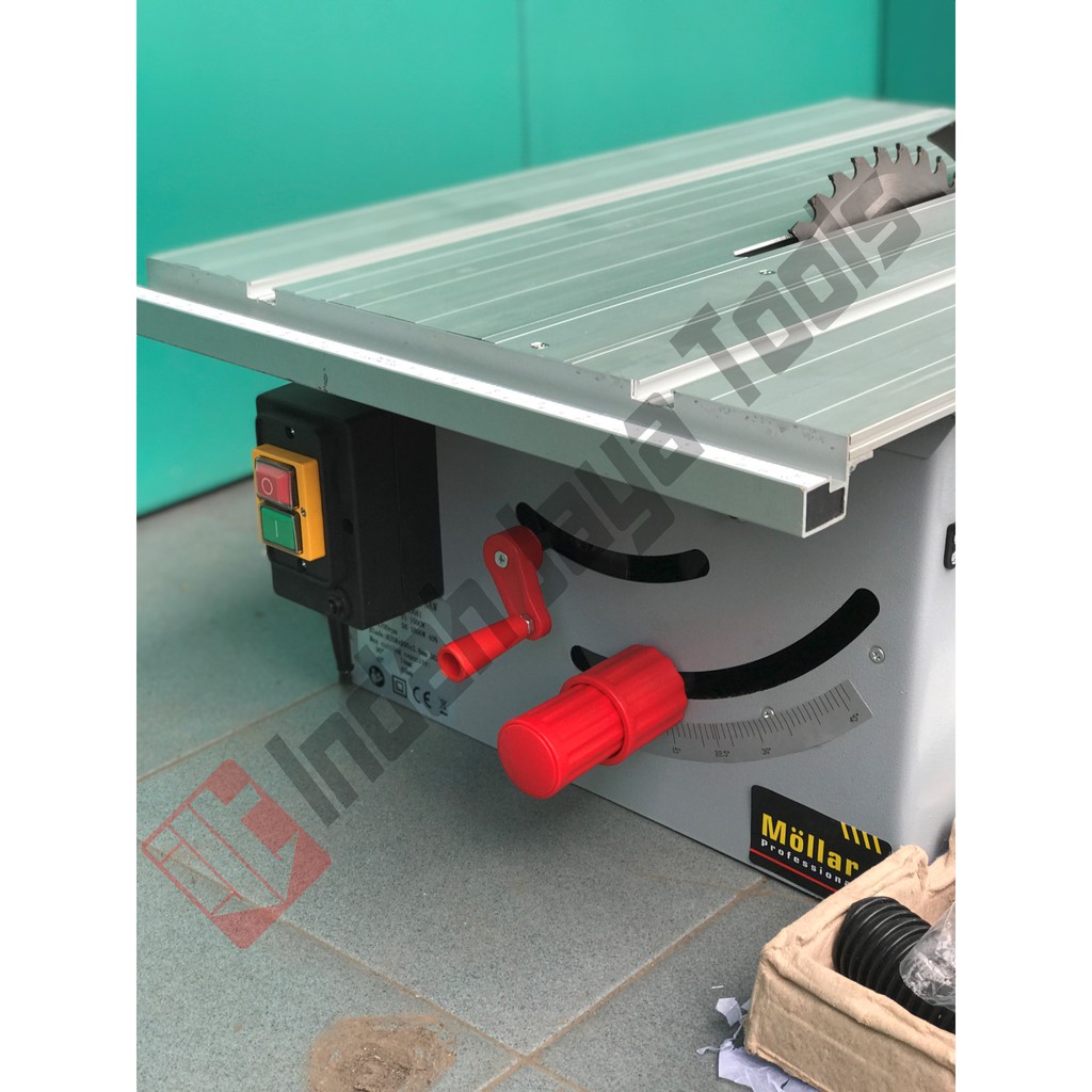 MOLLAR 10 Inch Table Saw - Mesin Meja Potong Kayu Sudut