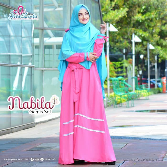 READY UP GAMIS NABILA SET BY GERAI CINTA - ABU-ABU MUDA, M