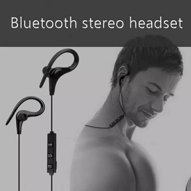 Overfly Bluetooth Headset Nirkabel Sport Earphone Bluetooth 4.1 Headphone dengan MIC