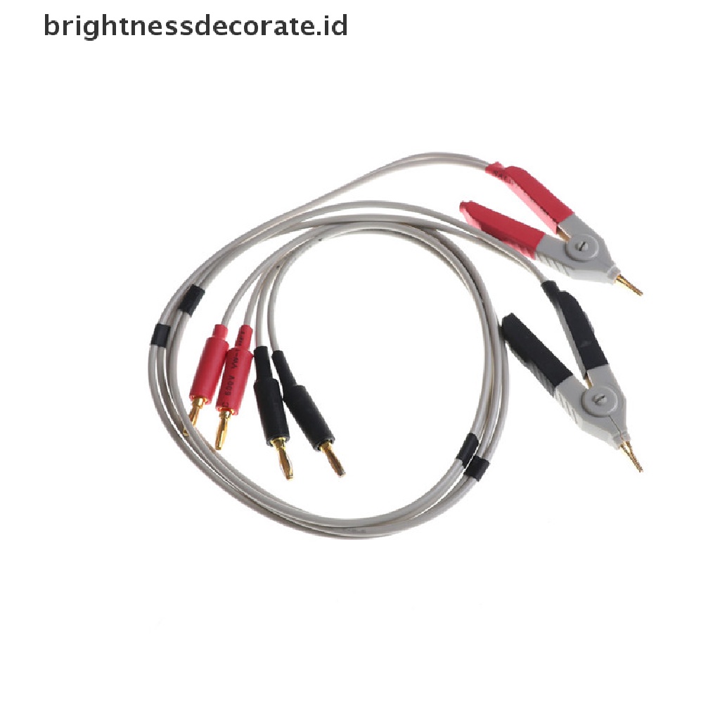 2pcs Kabel Test Lead Banana Plug Lcr Tahan Panas Untuk Kelvin