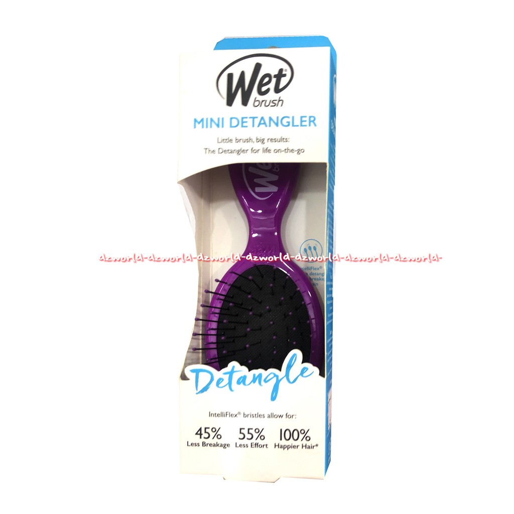 Wet Brush Mini Detangler Sisir Rambut Bulat Kecil Detagle