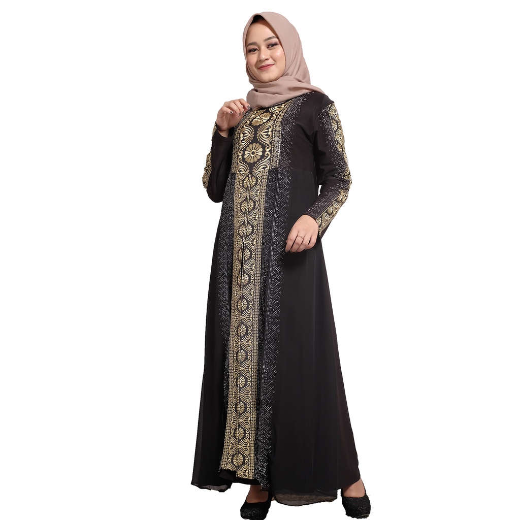 ANANDIYA ABAYA TURKEY HITAM KC-252 M-XXL