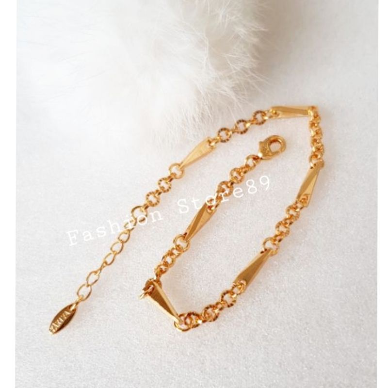 Gelang Impor xuping Fashion perhiasan lapis emas 18k bestseller tahan lama