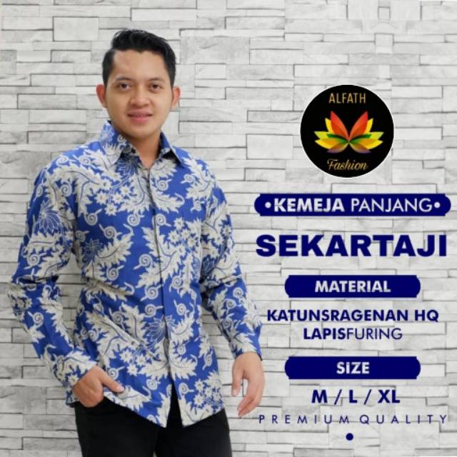 Batik pria lengan panjang | kemeja batik pria lengan panjang | batik lengan panjang murah solo