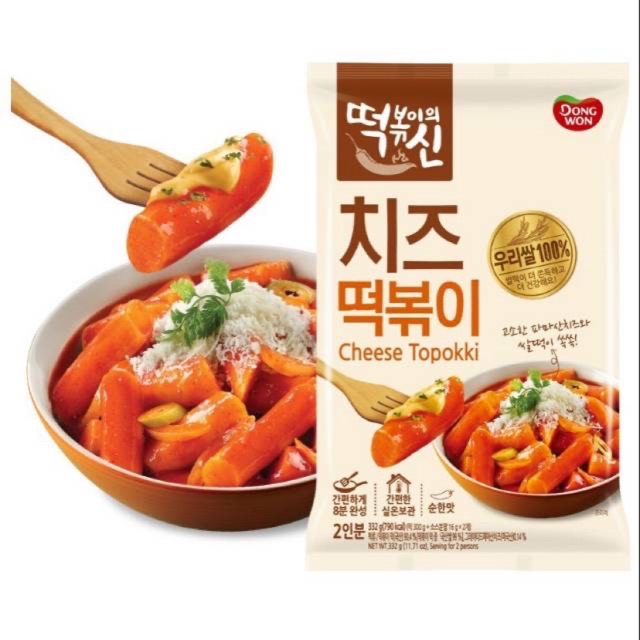 

Dongwon cheese topokki 332gr / Cheese tteokbokki / Topoki keju / Tteokbokki keju / Topokki keju