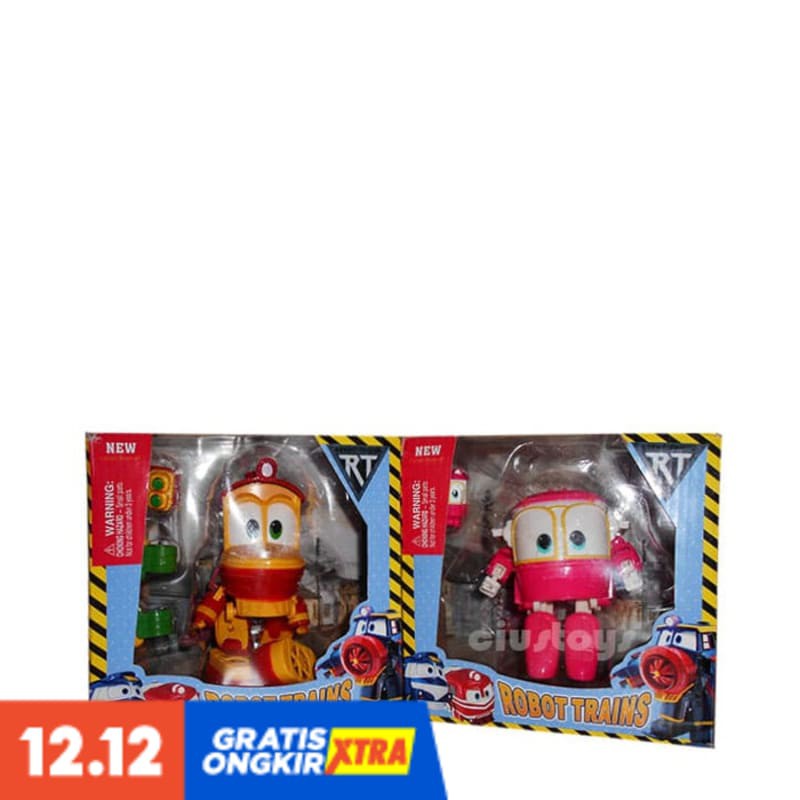 SUPER PROMO ROBOT TRAINS SELLY DUCK 1 SET 2 PCS BISA BERUBAH JADI KERETA TERMURAH