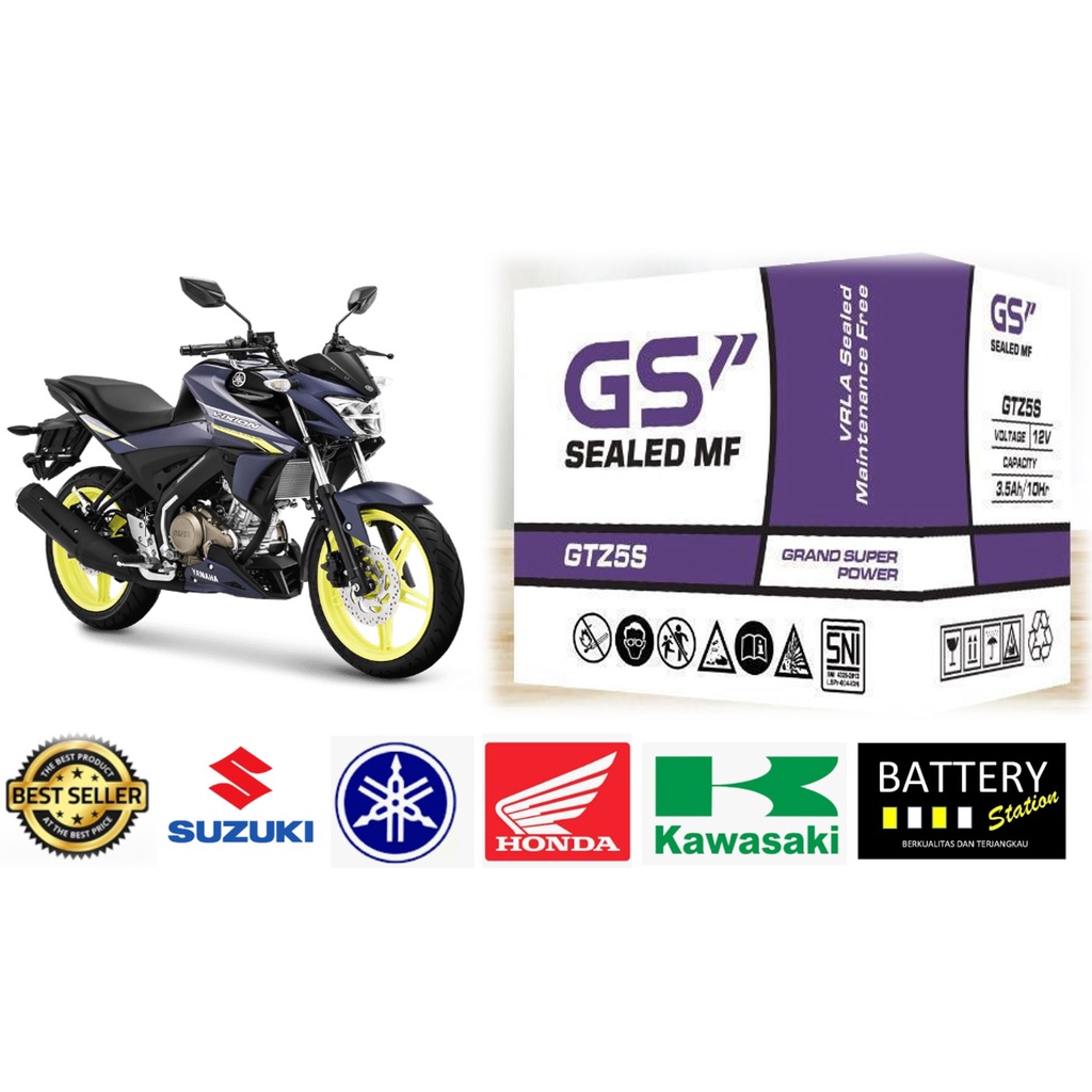 Aki Motor Yamaha New Vixion  Gtz5s GS P aki kering mf Promo