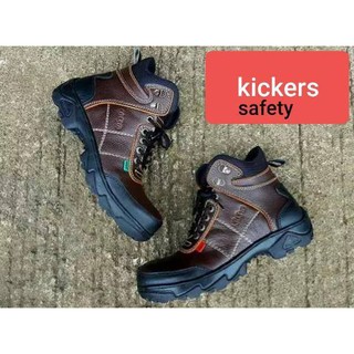  Sepatu  Boots Kickers Kulit  Sepatu  Safety Boots Ujung Besi 