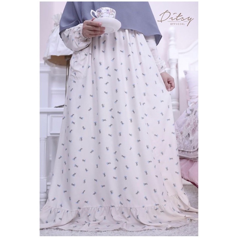 Gamis Ditsy NG Gamis Katun Rayon Homedress Gamis Musim terbaru Dress muslim atelier angelina