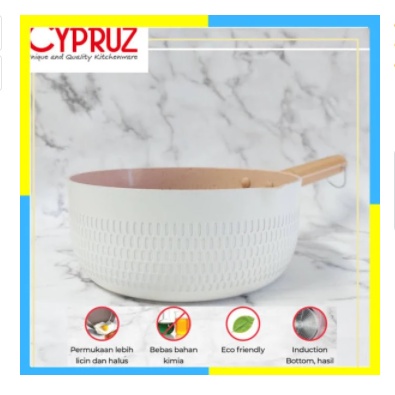 Cypruz SN-0272 Color Series Milk Sauce Pan Yukihira 20 cm Panci Susu