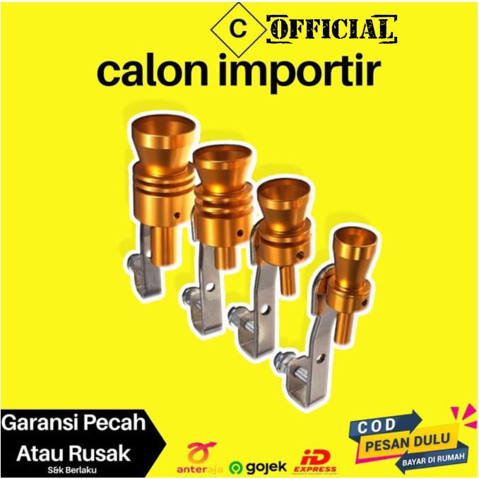 Penyiul Knalpot Kenalpot Mobil Turbo WHISTLE Palsu Pengubah Suara Mobil Biasa Jadi Seperti Turbo ORI