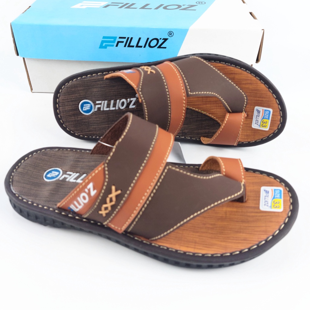 Sandal Anak Laki Laki Casual Empuk Original Kulit Fillioz ANK87