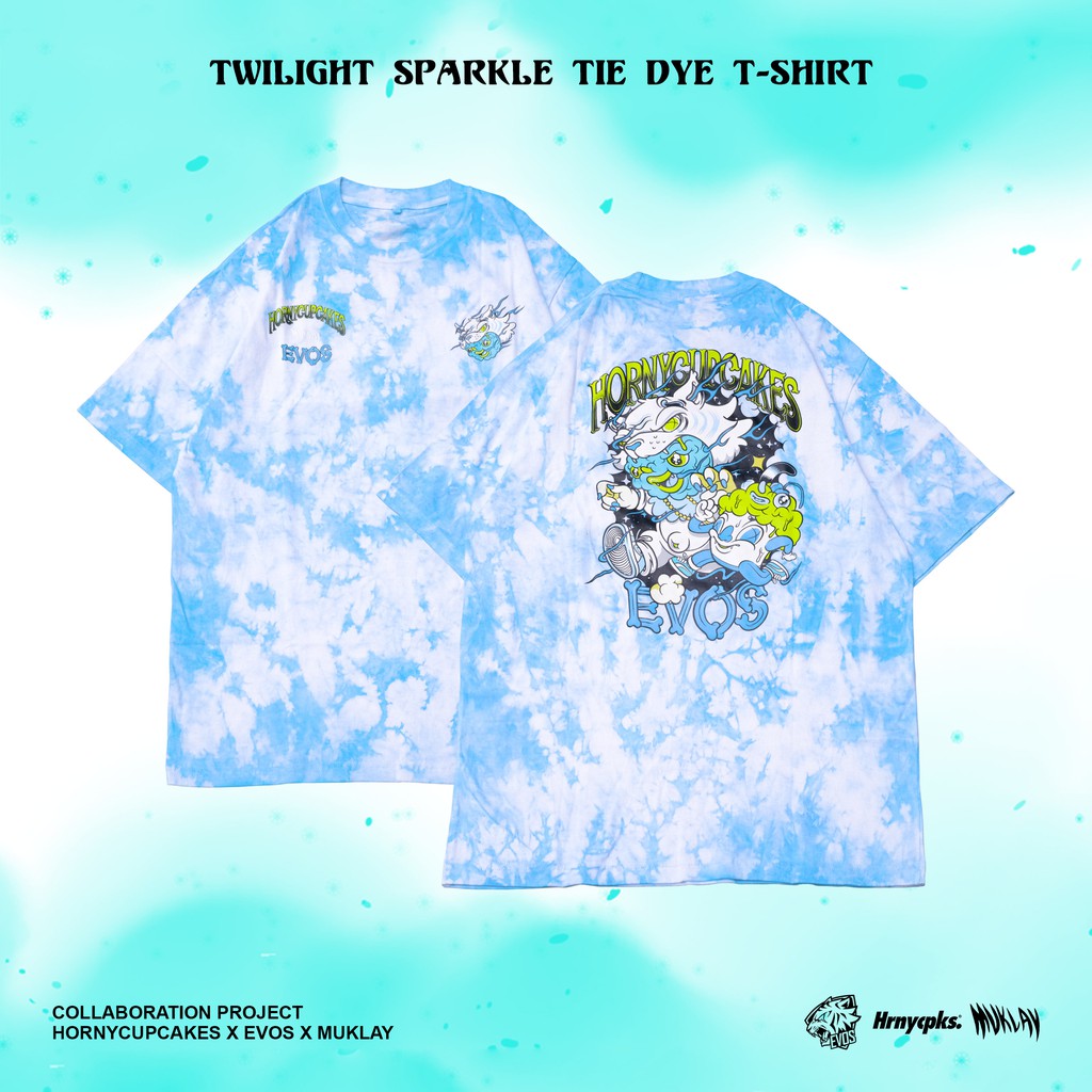 Hornycupcakes X Evos X Muklay - Twilight Sparkle Tie Dye T-shirt