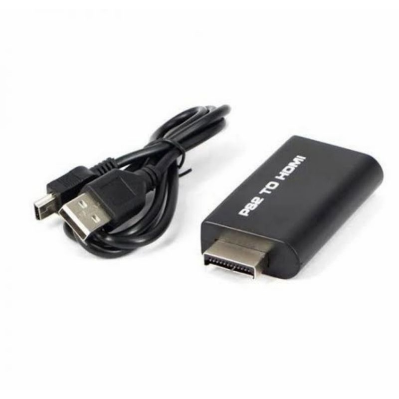 PS2 TO HDMI AUDIO VIDEO TV ADAPTER CONVERTER 3.5MM OUTPUT SONY PS 2 PLAYSTATION 2 SLIM FAT KABEL