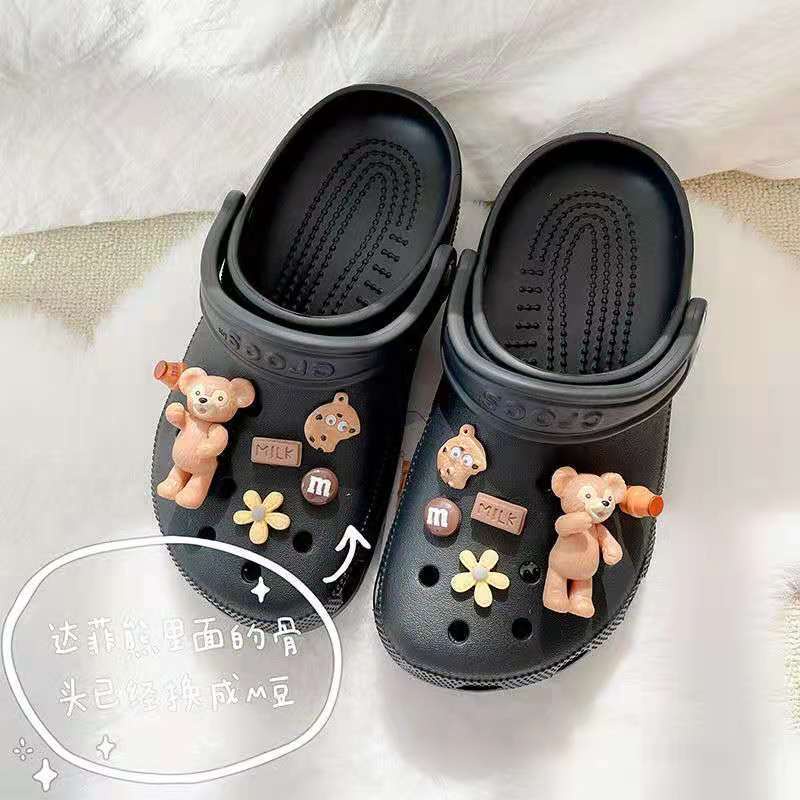 12pcs Kancing Sepatu Desain Kartun Disney croc / jibz / Button croc / Charm / DIY