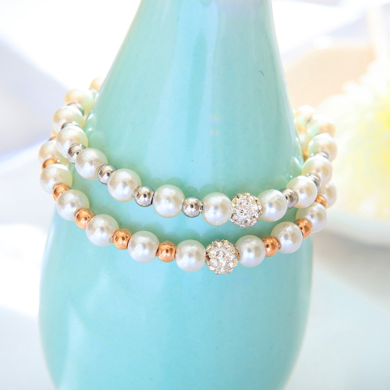 Vee Gelang Tangan Lapis Emas 18k Aksen Kristal Swarovski Gw33 Untuk Wanita