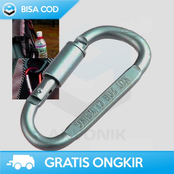 CARABINER / KARABINER GANTUNGAN TAS LIXADA QUICKDRAW STAINLESS STEEL
