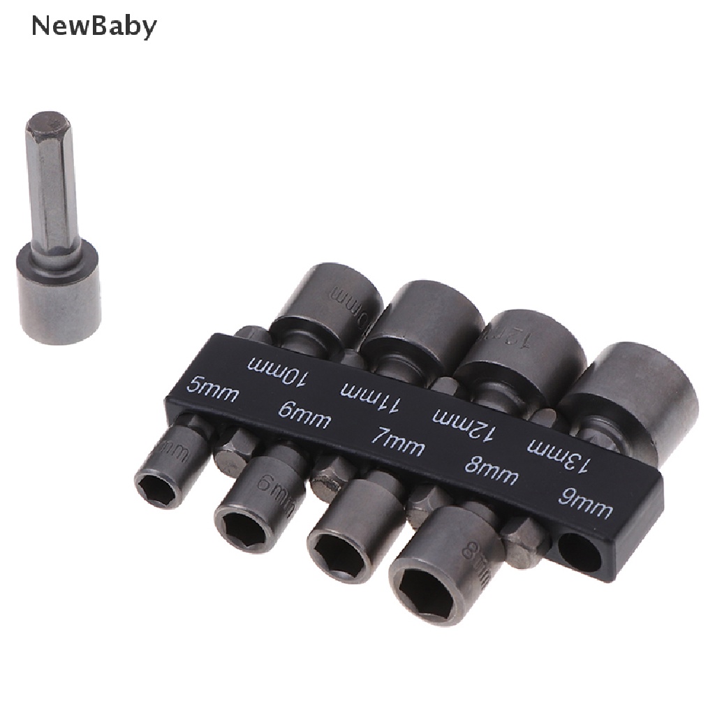 Newset Adapter Socket Power Nut Driver Hex Shank Untuk Bor Elektrik