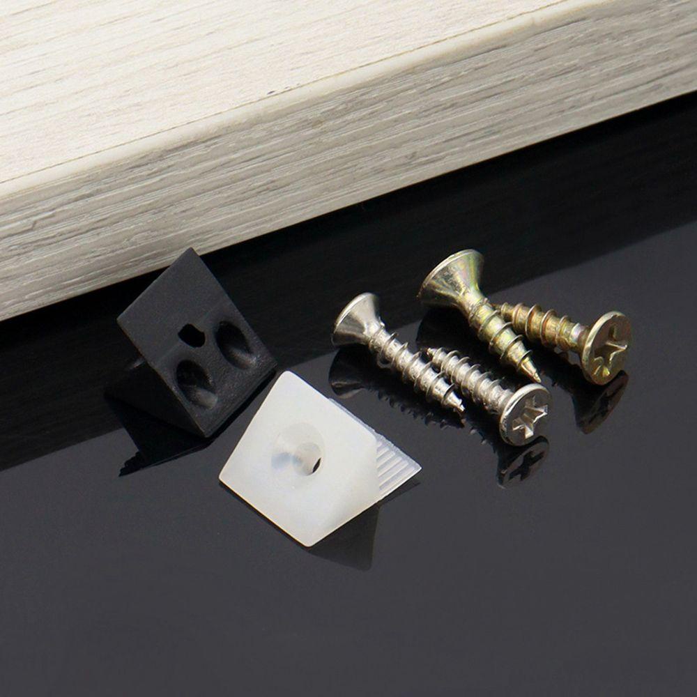 [Elegan] Bracket Sudut Siku 45derajat Furniture Dada Laci Fitting Metal Dengan Sekrup Hardware