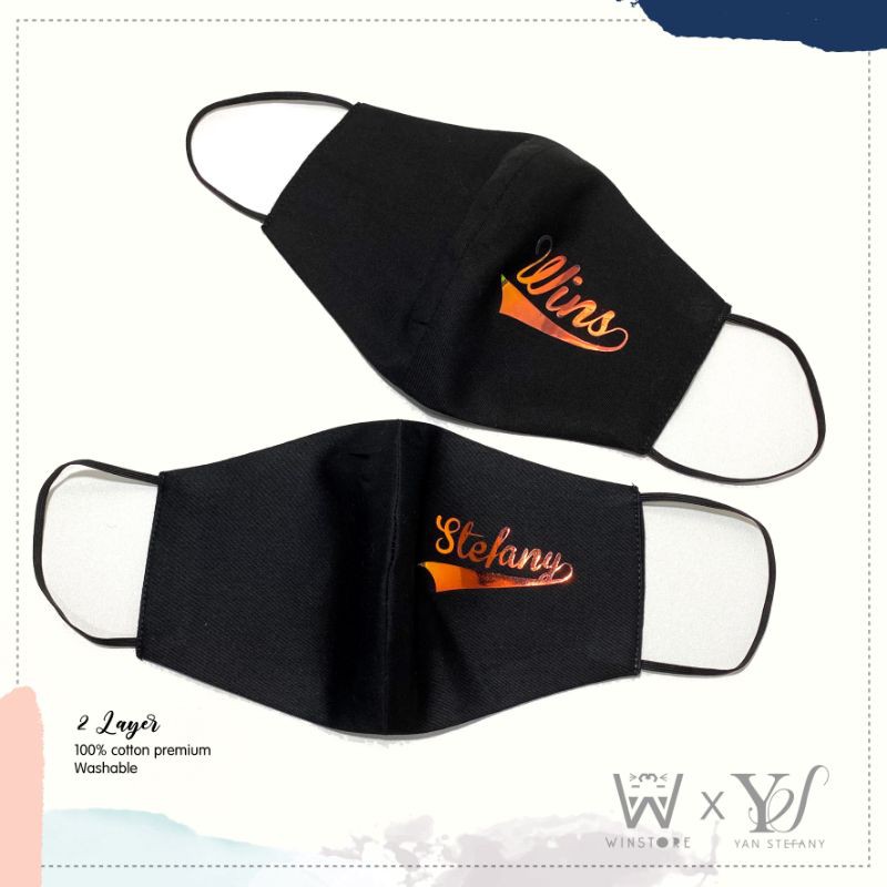 masker kain hologram