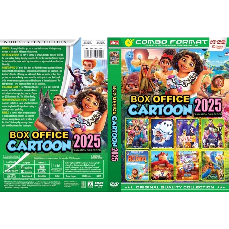 Jual Box Office Cartoon 2025 Movie Collection Indonesia|Shopee Indonesia