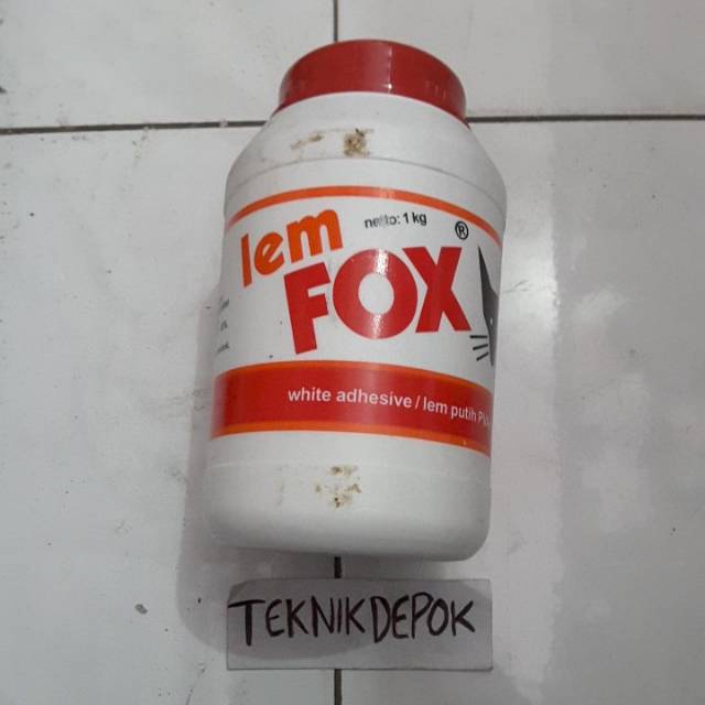 

LEM FOX 1 KG PUTIH LEM PEREKAT LEM PUTIH PVAC LEM KAYU LEM KERTAS LEM PLAMUR TEMBOK TERMURAH