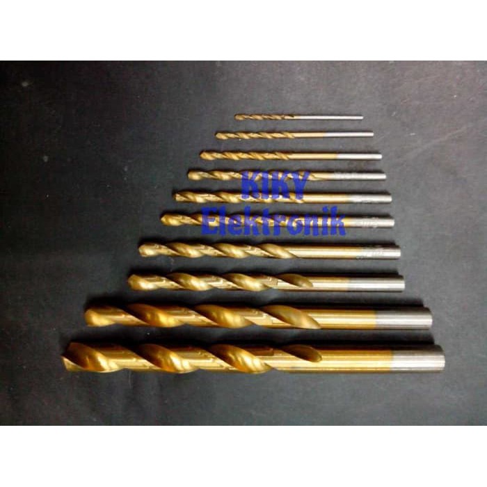 Matabor besi 10mm gold - mata bor 10 mm - drill bits hss