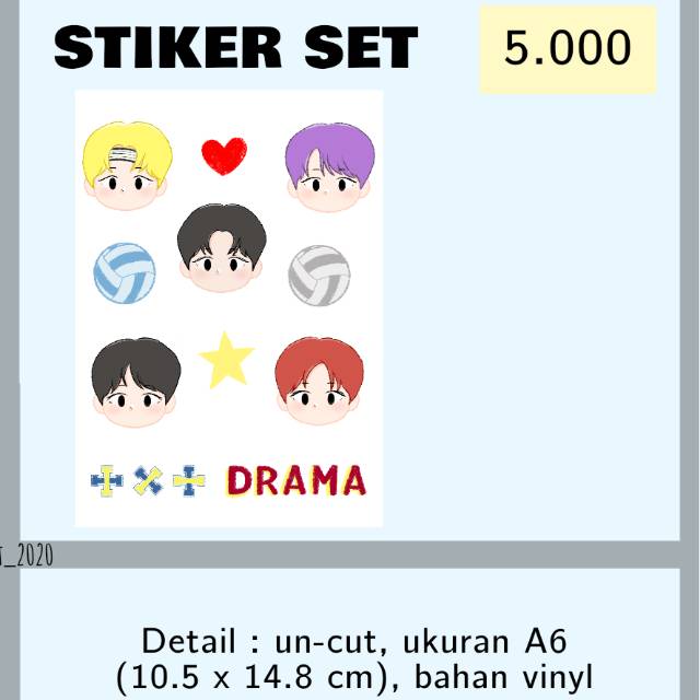 TXT FANART STIKER SET "DRAMA"