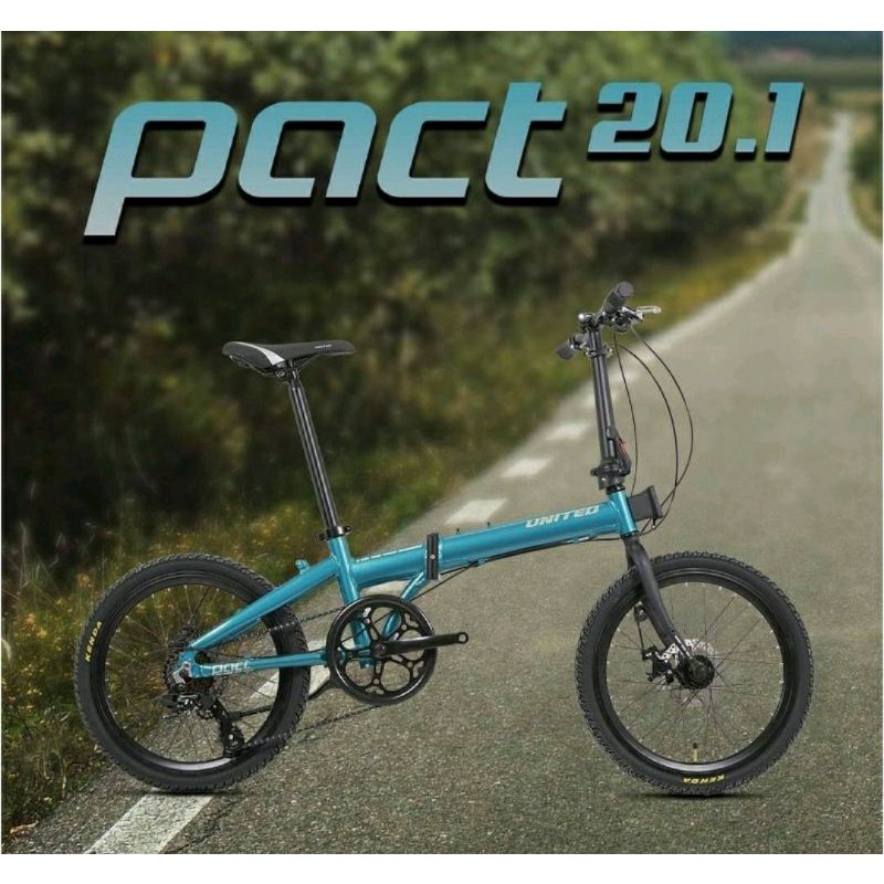 Sepeda lipat 20 inch UNITED PACT NEW 2021 alloy 8 sp