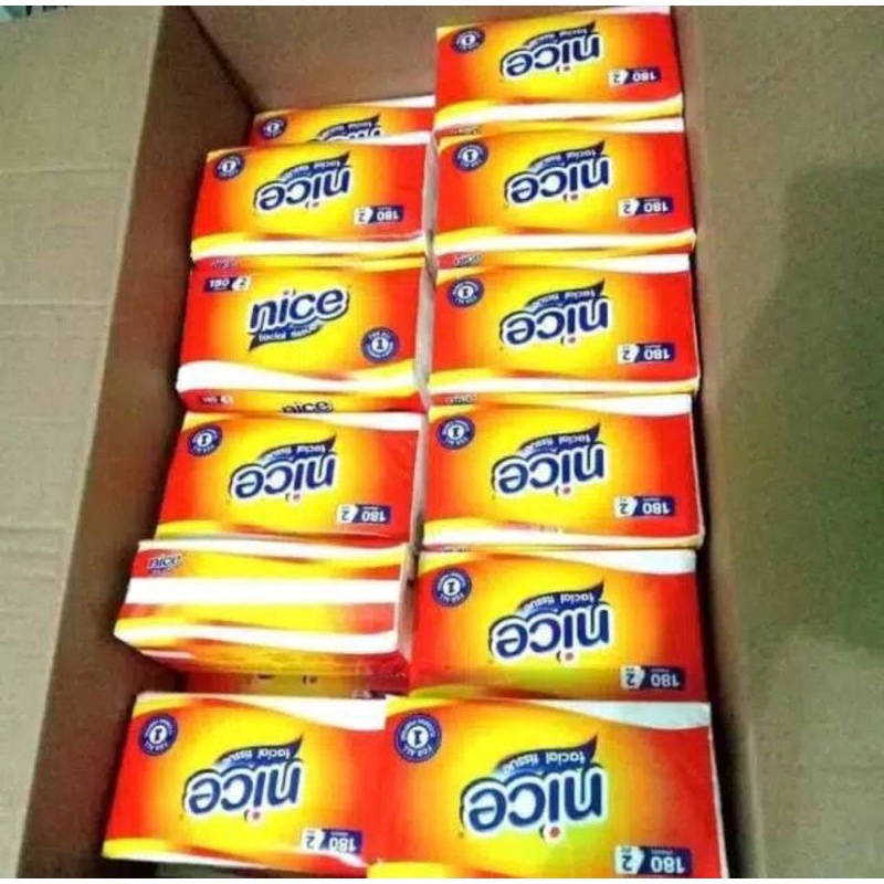 TISU TISSUE NICE FACIAL TISSUE 180 sheets 2 Ply/TISU TISSUE TRAVEL PROMO ORIGINAL-3