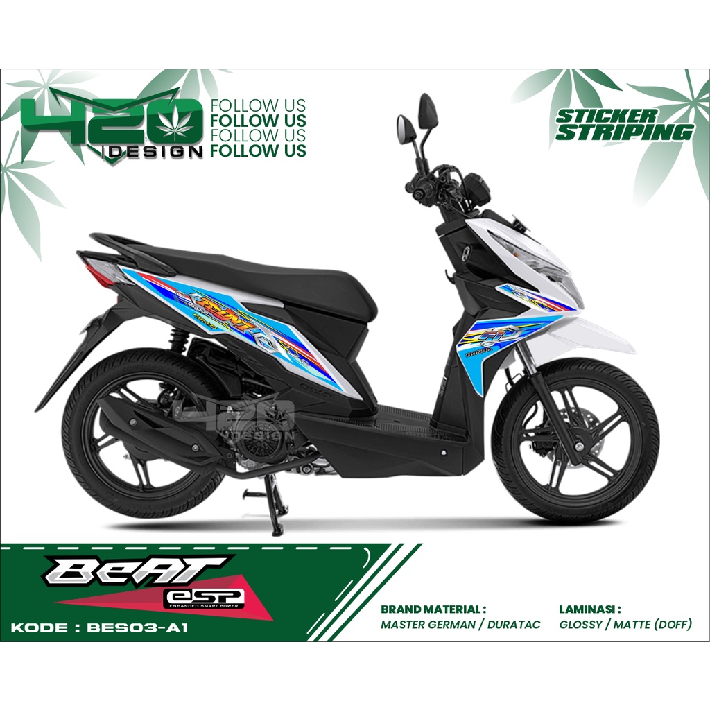 [NEW] Sticker Striping Motor Beat ESP/STREET - Striping Honda Beat STREET/ESP Thailand Concept BES03