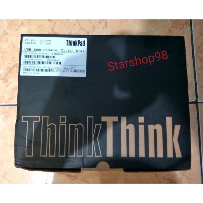 DVD RW External Thinkpad Lenovo