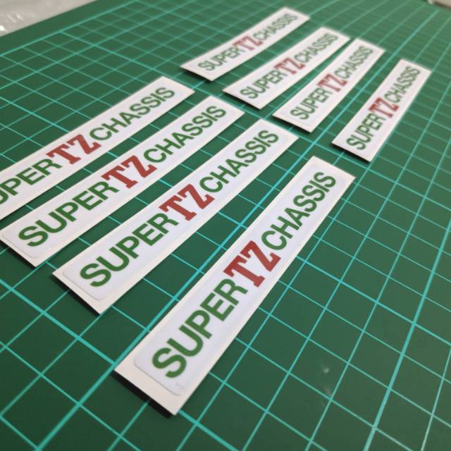 Sticker Super TZ Chassis Tamiya Mini 4wd