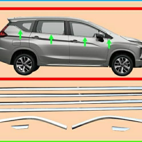 List chrome kaca samping XPANDER